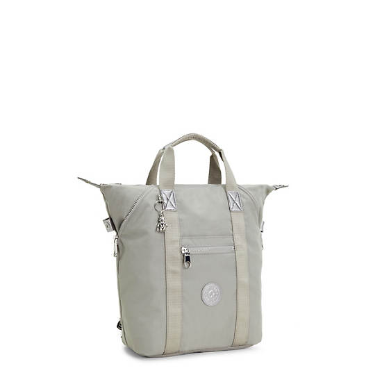 Kipling Art Tote Backpack Laptop Bags Almost Grey | CA 1293TC